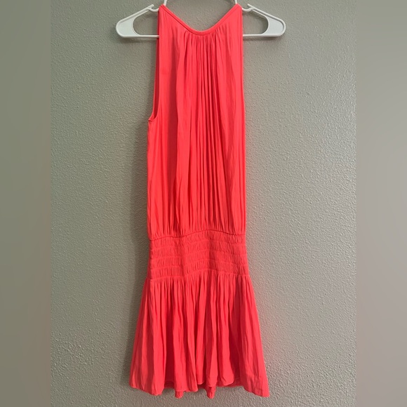 Ramy Brook Women's Paris Sleeveless Dress - Flame hot pink dress - Picture 4 of 5